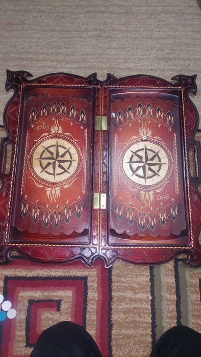 Нарды резные. Ручной работы