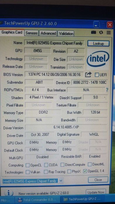 Placă de bază retro ABIT LG-95C (LGA775, DDR2, PCI-E, mATX) de vânzare