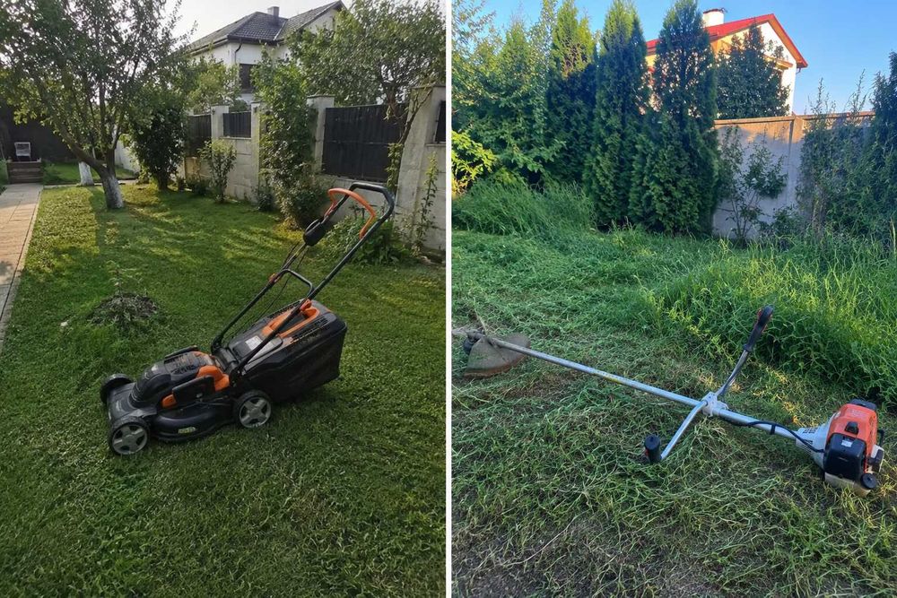 Ofer servicii de tuns iarbă și curățenie în curți