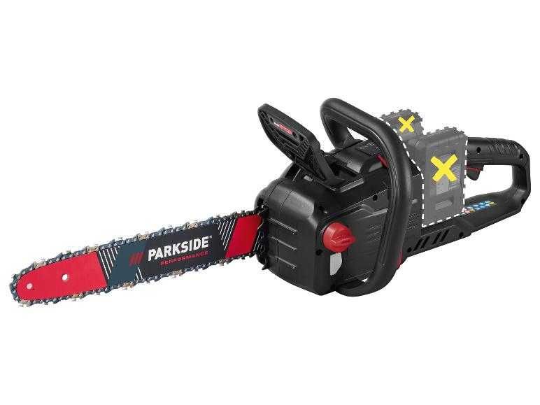 КОМПЛЕКТ 40V Безчеткова Резачка Parkside Performance + Ножица (Верижен Трион Парксайд Чисто нов Кастрачка Акумулаторна)