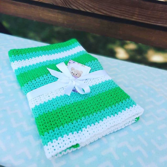 Вязаные пледы для детей