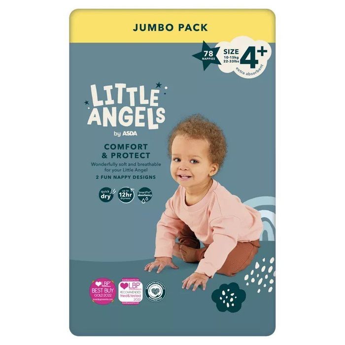 Памперси Little Angels 4, 4+