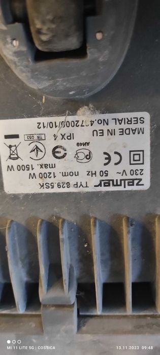 Aspirator Zelmer cu rezervor de apa 829 5SK