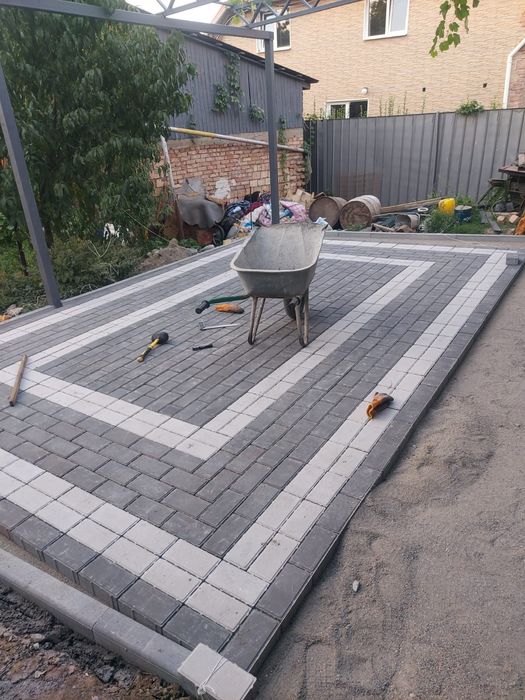 Укладка брусчатка