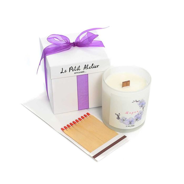 Персонализирана ароматна свещ с подаръчна кутия