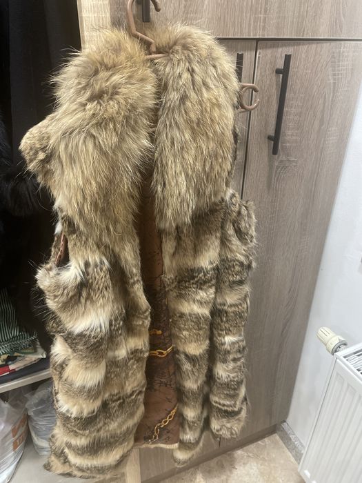 Елек естествен косъм лисица, енот и др