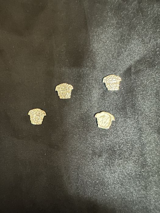 Bratara din aur de 14k Capete versace din aur alb de 14k pentru bratara din aur 14k
