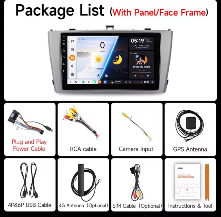 Toyota avensis T27 miltimedia