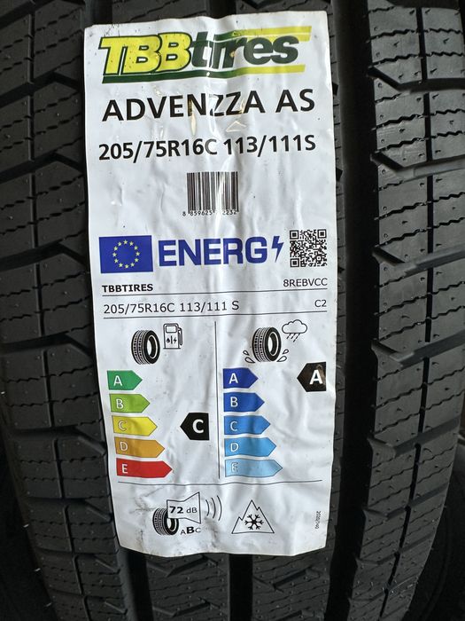 Нови Всесезонни Бусови Гуми TBB TIRES ADVENZZA AS 205/75R16C 113/111S 2057516 2057516C