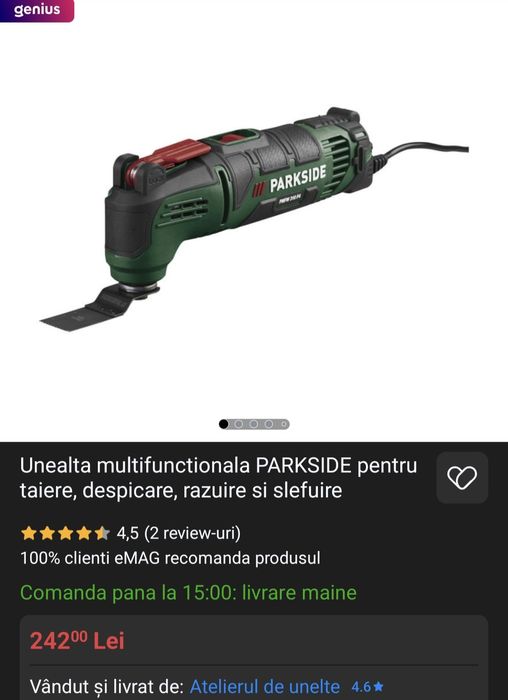 Unealta multifuncționala Parkside