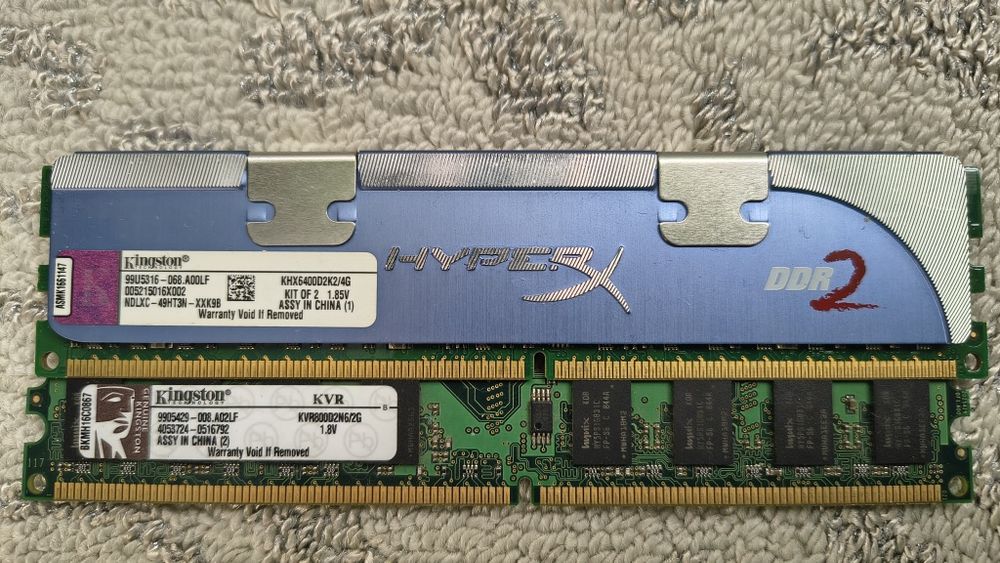 Kingston HyperX + ValueRAM 4GB DDR2 800MHz