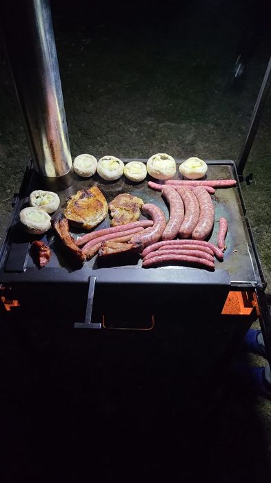 Grătar cum n-ai crezut că există! Grătar de Treabă cu grill și plită!