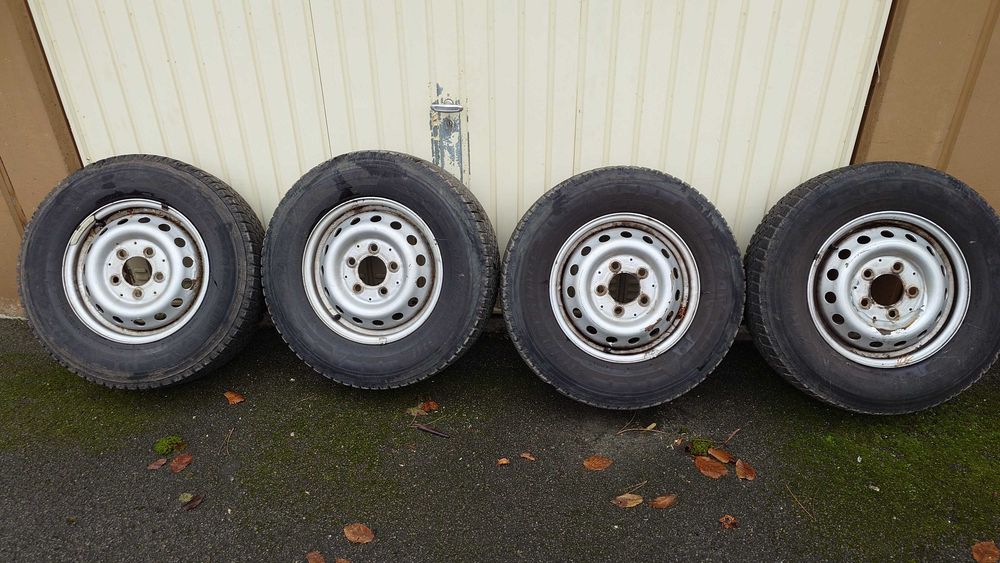 ПАКЕТ ЦЕНА Бусови стоманени джанти гуми Mercedes Sprinter Ducato Boxer Jumper Crafter Ford
