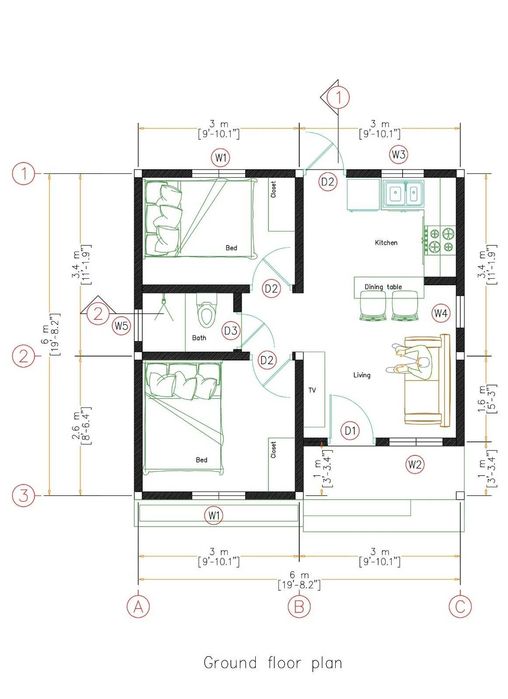 НА ИЗПЛАЩАНЕ - Луксозна сглобяема къща с 2 спални, 36 кв. м