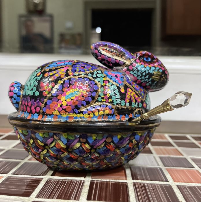 Вазочка с крышкой