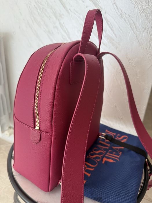 Раница Trussardi в цвят фуксия
