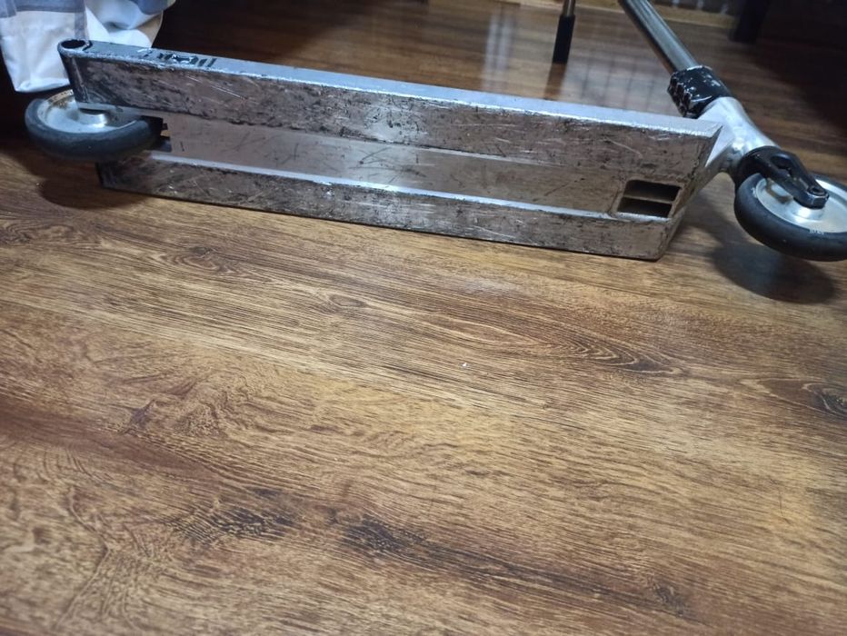 самокат трюковой,руль не сток