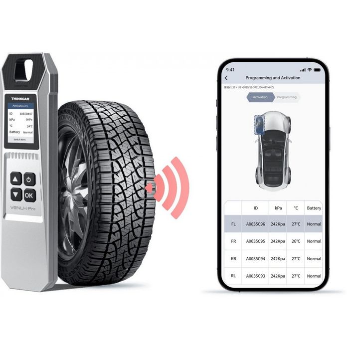 Датчики давления шин TPMS. Программирование прописывание копирование