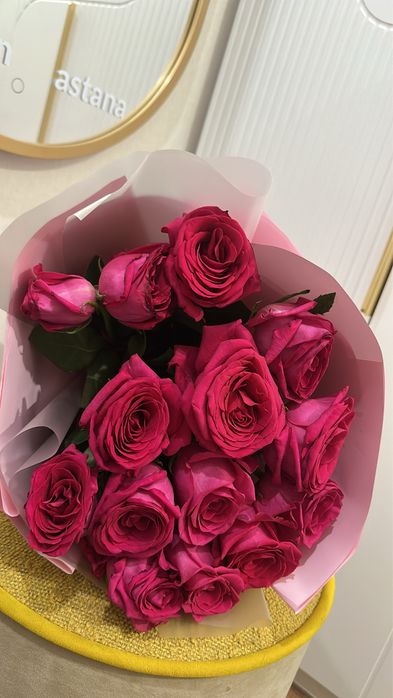 Букет цветы роза 15 шт
