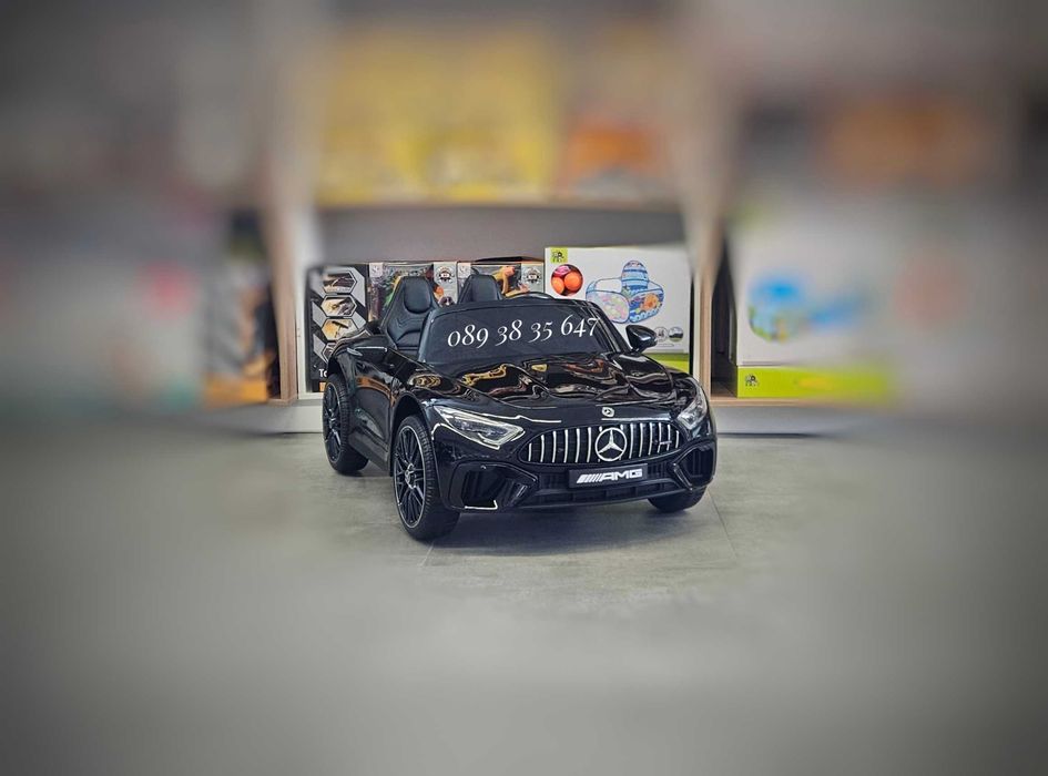 ТОП ЦЕНА!НОВО!Акумулаторна кола Mercedes SL63 AMG с 12V,меки гуми,BT