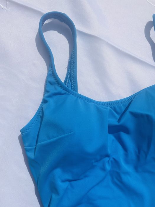Costum de baie intreg simplu albastru Marime XS/34