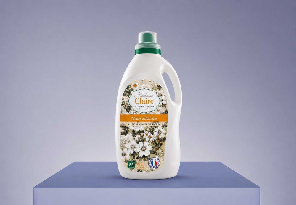 Detergent Madame Claire 4L+250ml CADOU – parfum intens și haine fresh