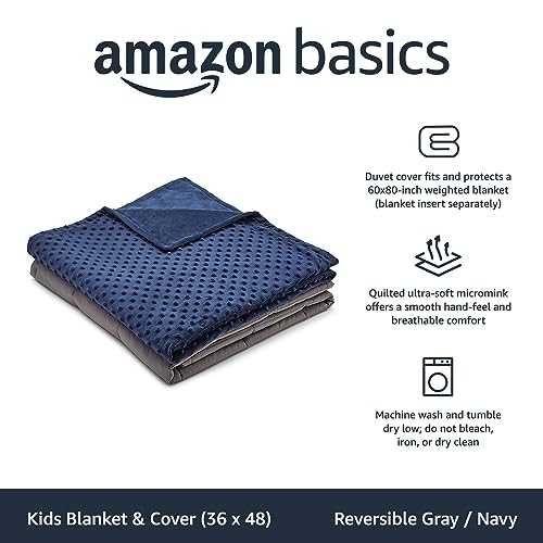 Patura cu greutate pt. copii, cu husa, 4,5 kg, 102 x 152 cm