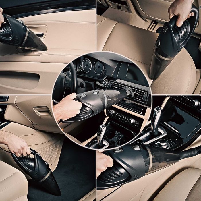 Aspirator auto, Roll Fast, 106 W, 12 V, 5000 Pa, cablu 5m, geanta