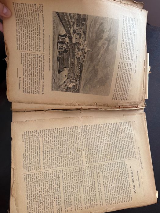 Lot 4 Cărți Vechi Antice (Sec. XIX) – Știință & Geografie (La Science Illustrée 1888-1891 + Malte-Brun)