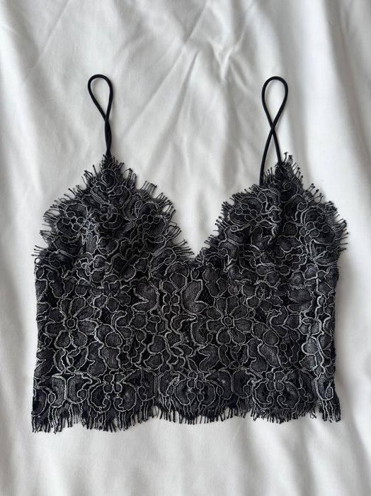 Zara топ дантела