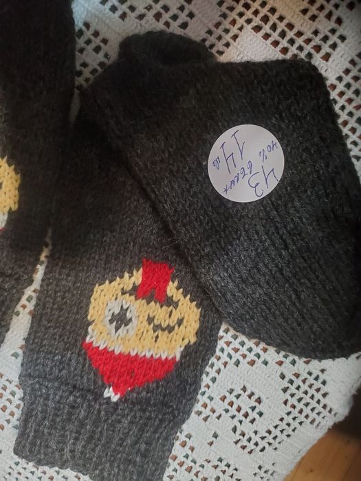 Ръчно плетени мъжки чорапи размер 41