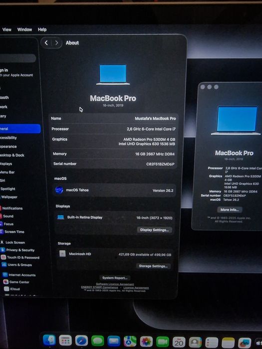 MacBook Pro 16 2019

16-инчов, 2019