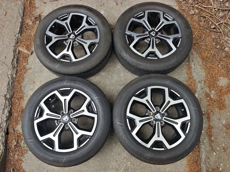 Jante aliaj originale Dacia 5x114,3, 6,5jx17, ET50 cu anv vara 215/60/17 Motrio profil 8 mm DOT 1723  ptr Duster Qashqai Kadjar