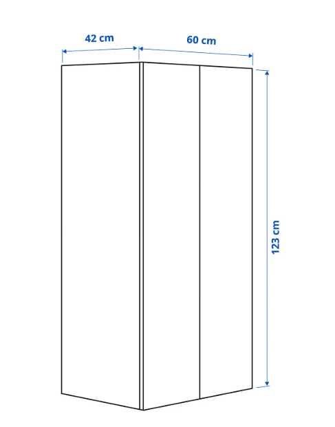 Dulap Ikea SMÅSTAD / PLATSA alb, 60x41x123