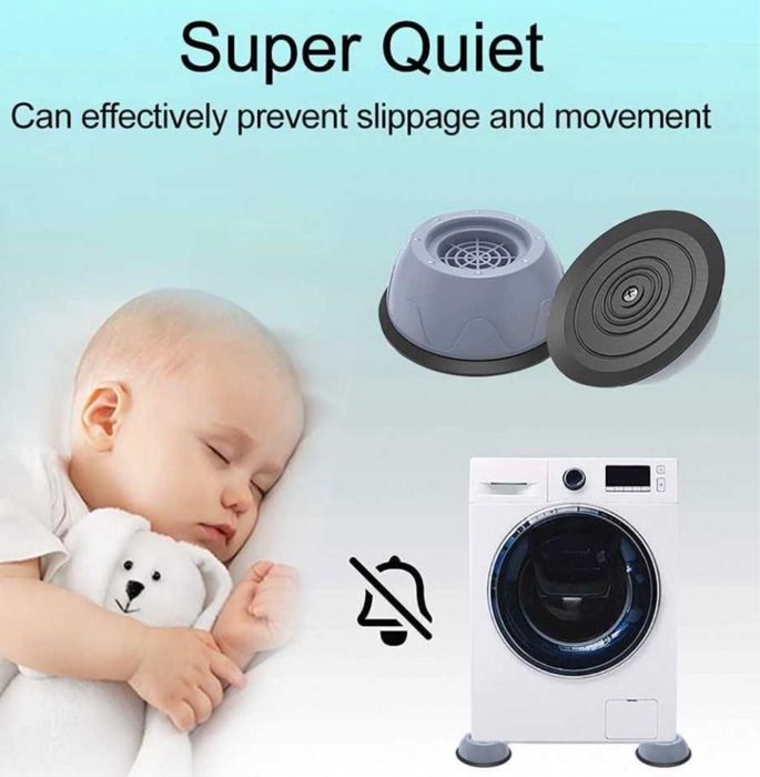 Set 4 suporti anti-vibratii pentru masina de spalat sau uscator rufe