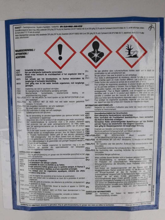 Reboot е фунгицид, произведен от Gowan за професионална употреба.