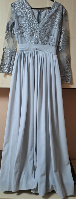 Rochie eleganta lungă,dantelă, XS