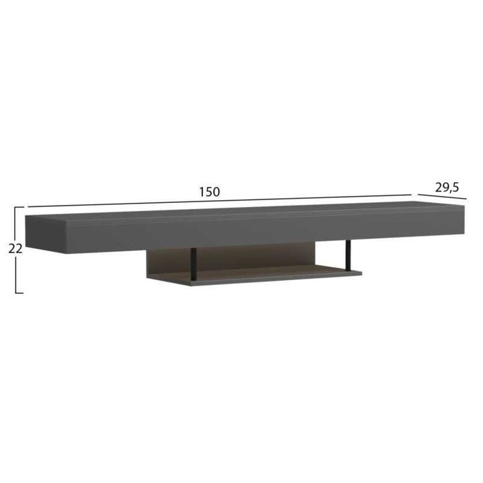 ТВ Шкаф SAVOR HM18381, Три цвята, ПДЧ, 150х29.5х22см.