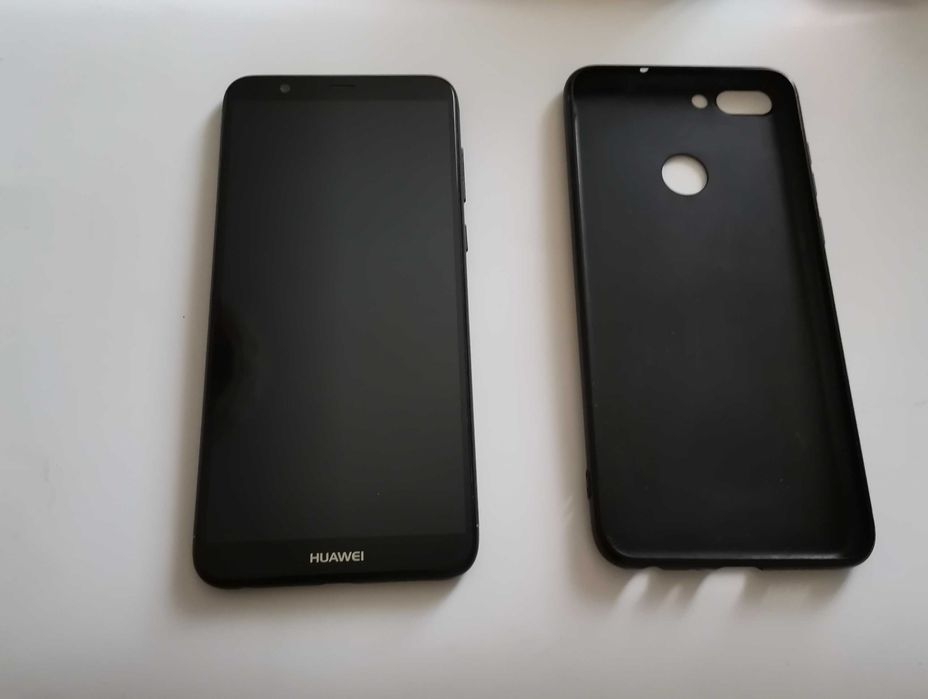 HUAWEI P Smart, Model FIG - LX1, *Impecabil **, + Husă Silicon Negru