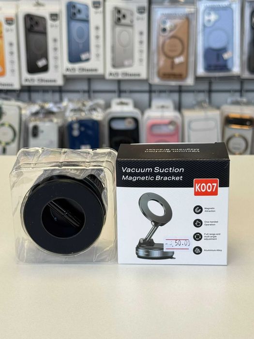 Suport Auto Magsafe Ventuza Full Base Rotativ Pliabil Pentru Telefon