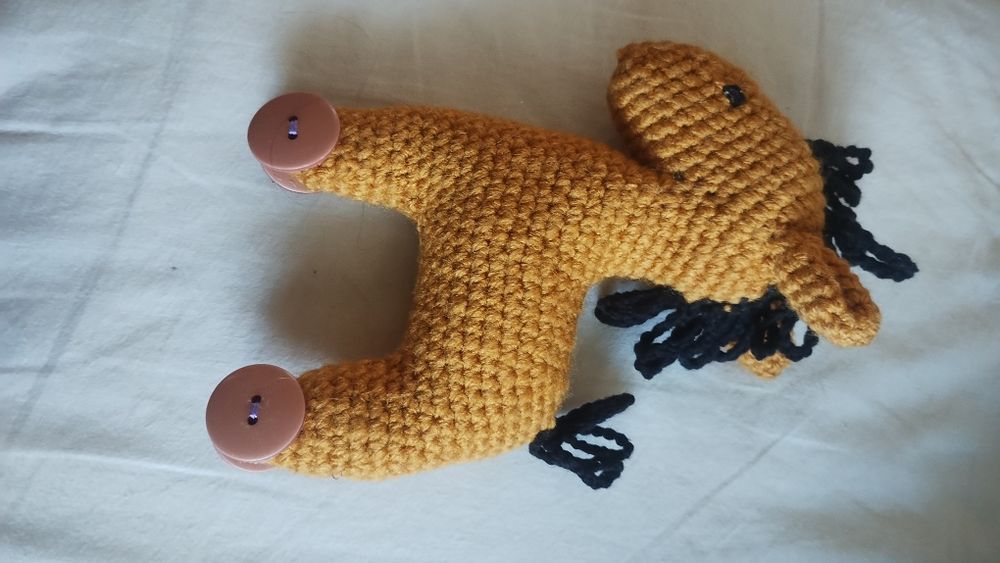 Конче люлка амигуруми на една кука