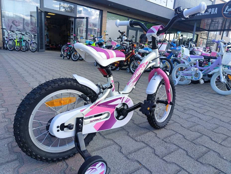 Велосипед 14" ALICE бял