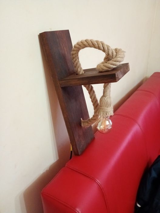 Aplică rustica cu funie