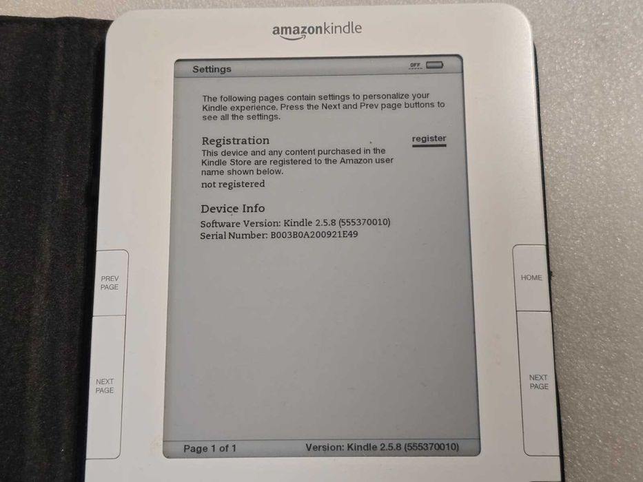Ebook reader Amazon Kindle 2 D00701 - 6" E-Ink - 2GB - Tastatură QWERTY - Micro-USB