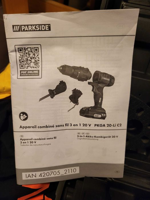 Parkside Multifunctional PKGA 20V 4 in 1