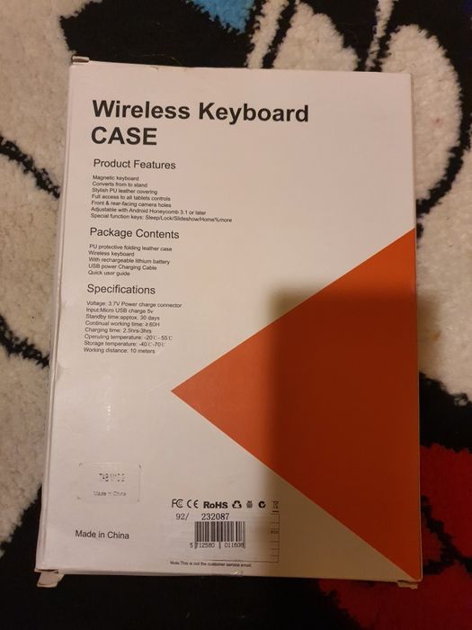 Wireless keyboard case
