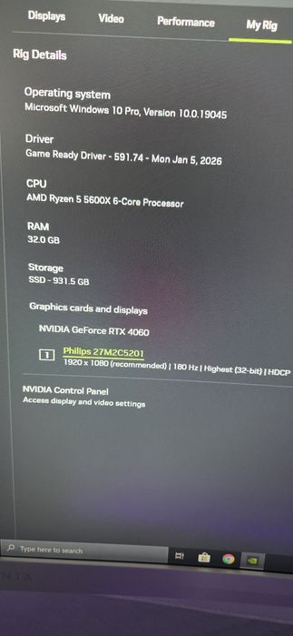 Calculator PC Gaming Ryzen 5 5600x RTX 4060 32GB Ram
