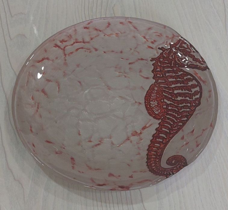 Блюда. Стекло + лепка.