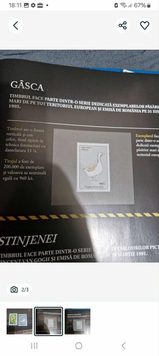 Vând 2 timbre in stare foarte buna