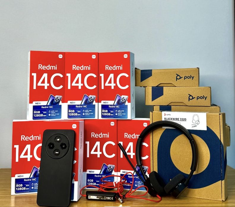 Комплект для колл-центра. Наушники+телефон